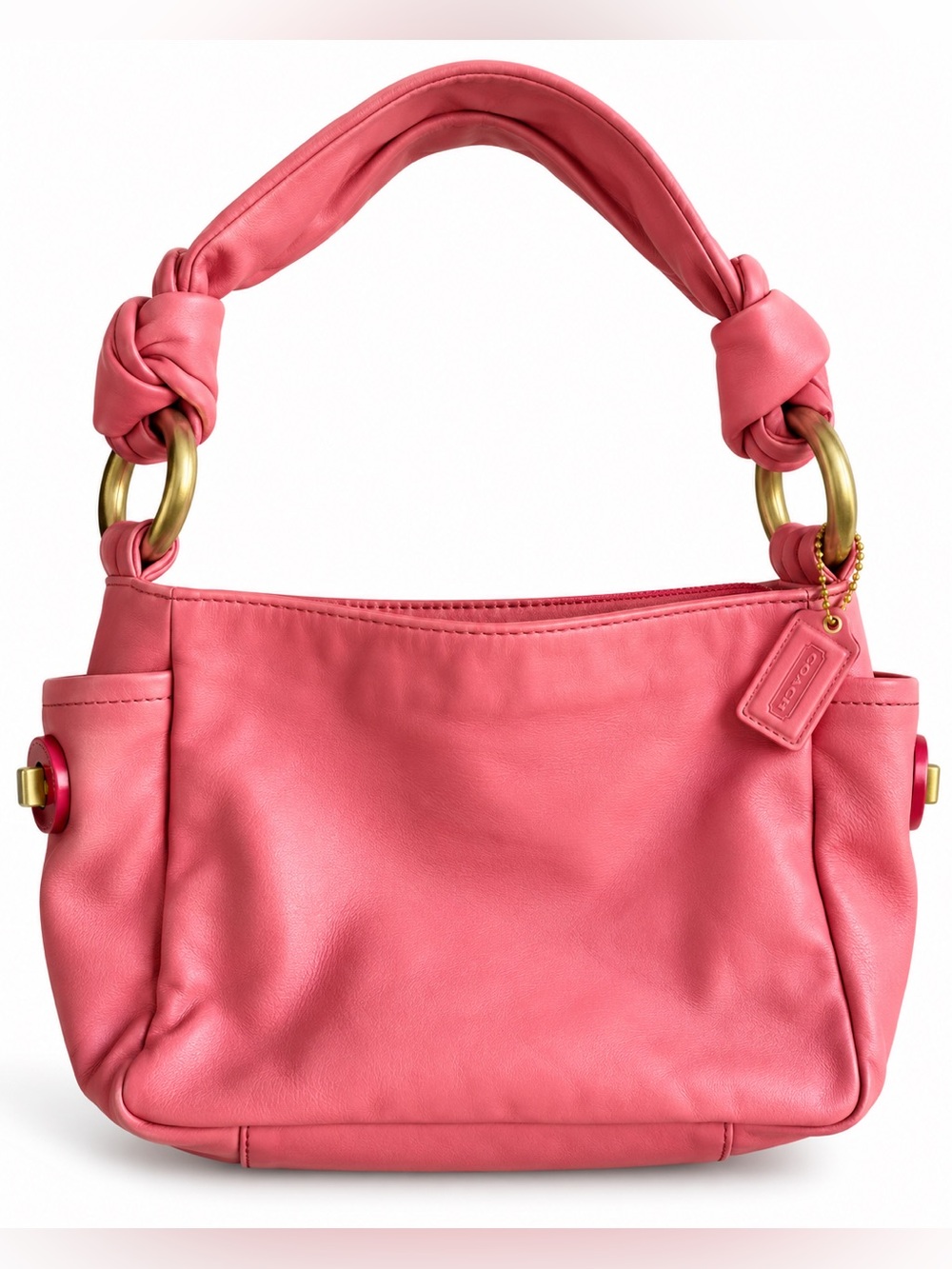 Coach Vintage Y2K 42167 Parker Resort Leather Top Handle Satchel Bag Pink